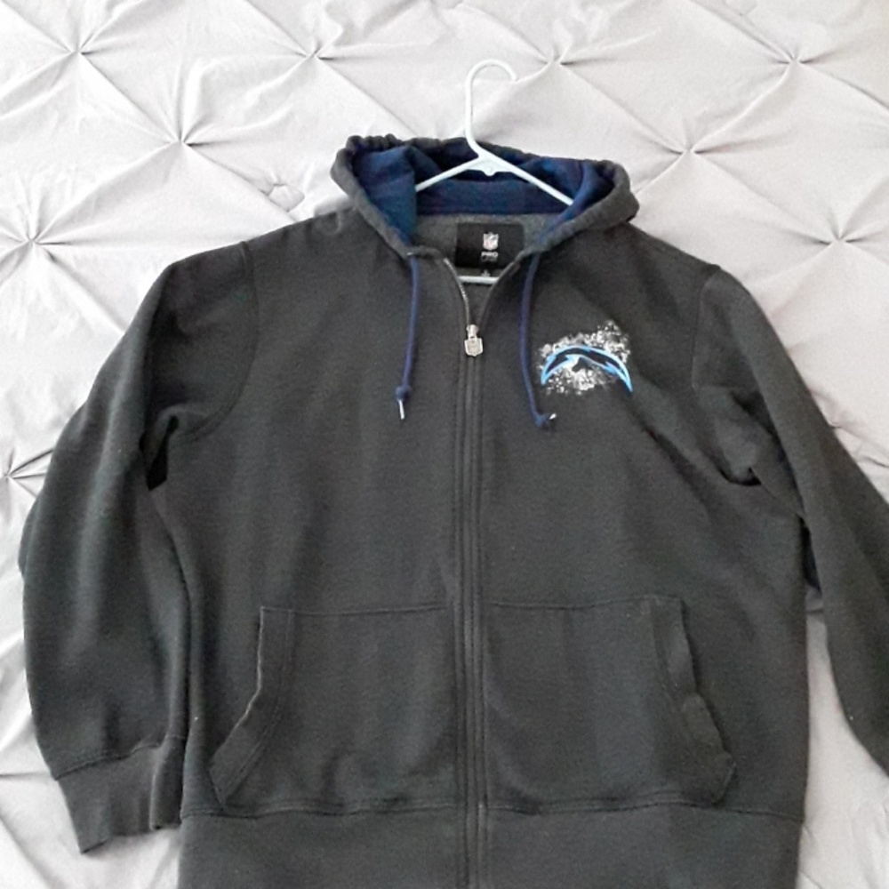 Men's "San Diego" Chargers zip hoodie